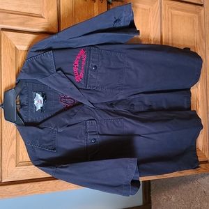 Men's XL Harley-Davidson short sleeve button down vintage black shirt